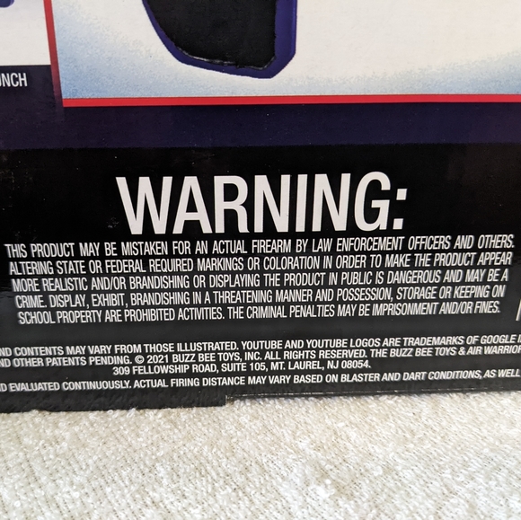 Air Warriors Equalizer Toy Gun With Long Distance Darts & 3 Target Cans - Picture 7 of 12